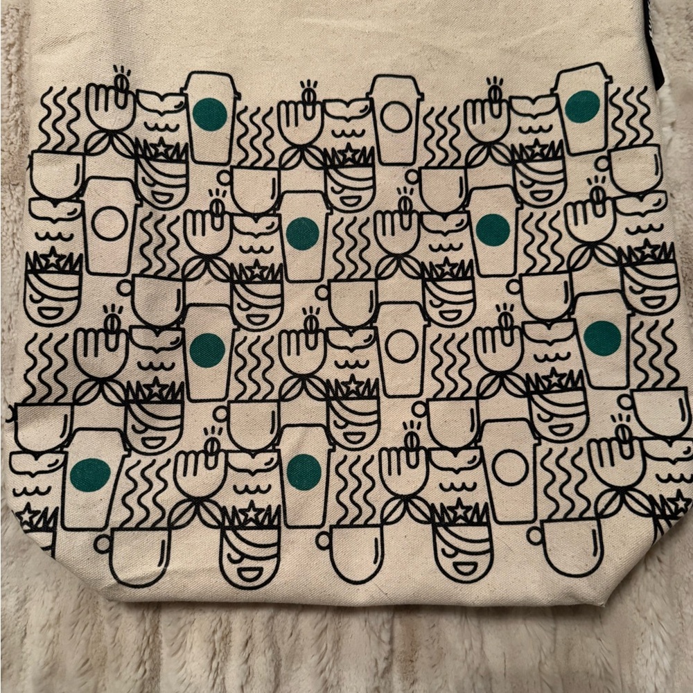 Starbucks Canvas Tote Bag - Picture 7 of 9